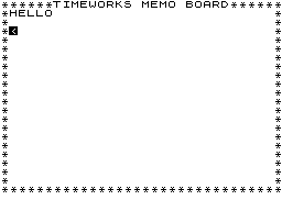 Timeworks memoboard screenshot