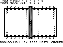 Backgammon screenshot