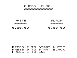 Chess clock screenshot