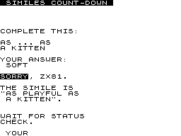 Similes Countdown screenshot