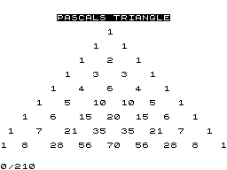 Pascal's Triangle screenshot
