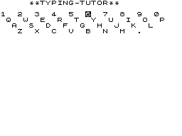 Typing screenshot