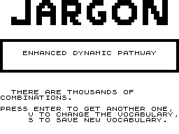 Jargon screenshot