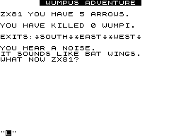 Wumpus Adventure screenshot